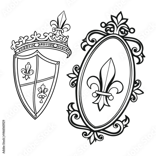 Oval, Shield and Circle Frames