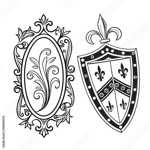 Oval, Shield and Circle Frames