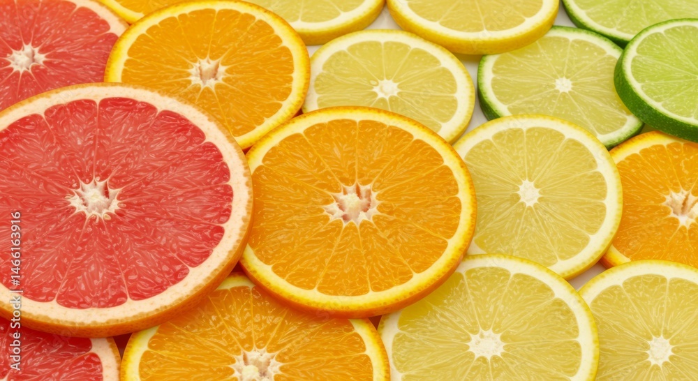 Vibrant Citrus Fruit Slices Background Vibrant Citrus Fruit Slices Background