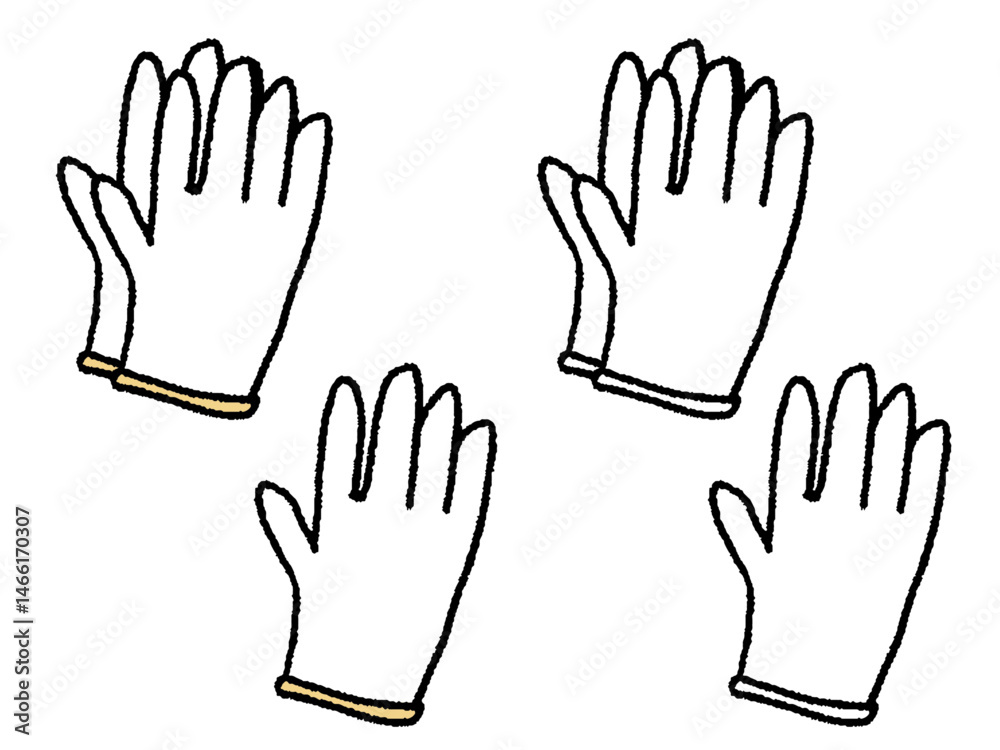 Obraz premium ペン風軍手