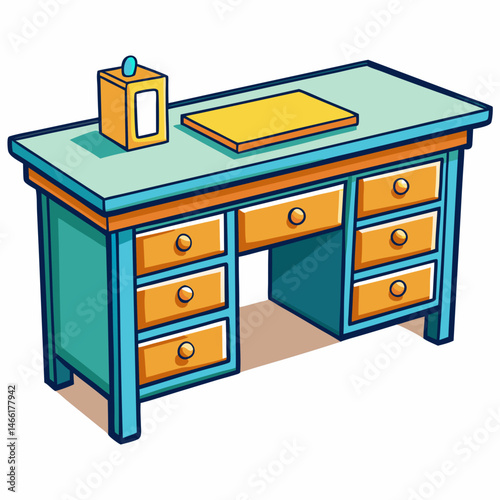 vector illustration of a table