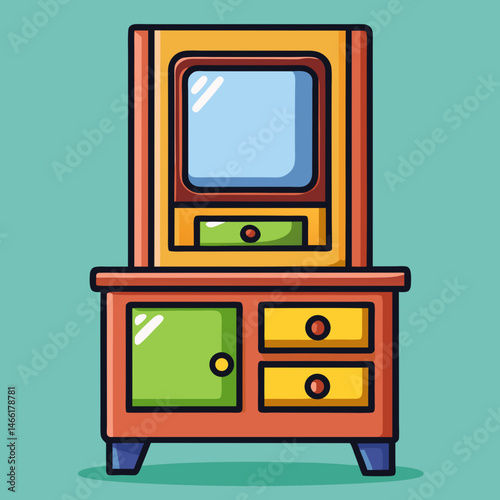 retro tv set