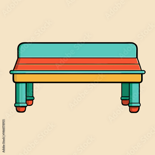 illustration of a bench