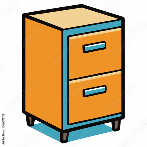 wooden cabinet with drawers