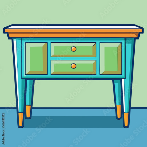 wooden table and chair