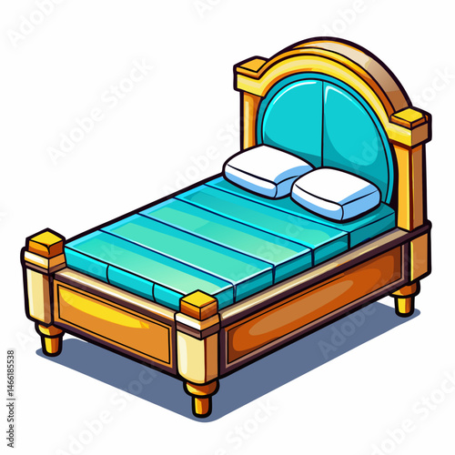 bed in a bedroom