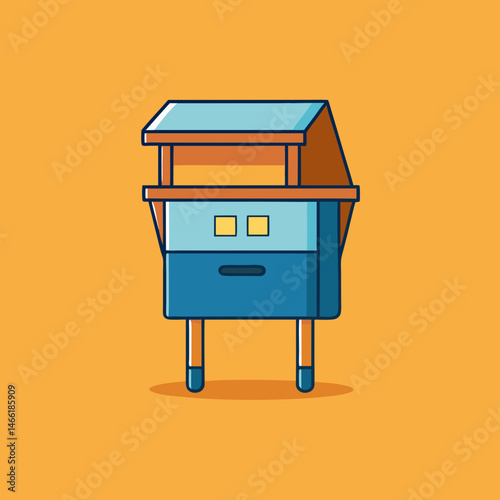 vector illustration of a table
