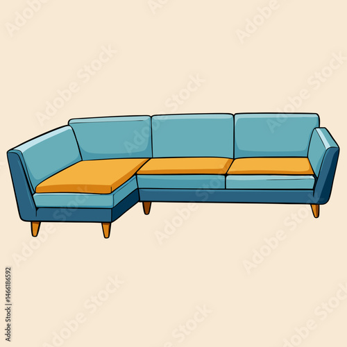 sofa and pillows