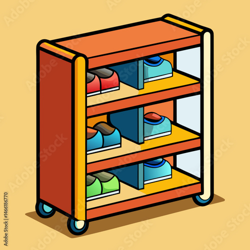 shelf with books