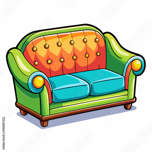 sofa isolated on white background