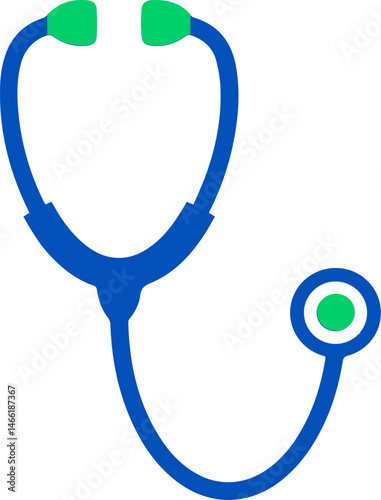 Stethoscope icon. Medical instrument. Health care