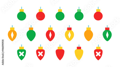 A Beautiful Collection of 50 Christmas Lights Icons for All Your Festive Design Needs