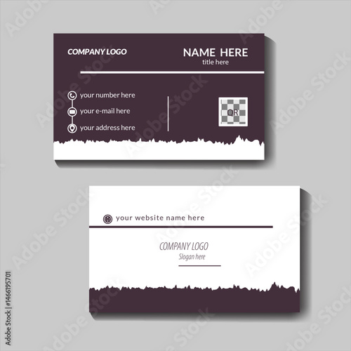  simple modern creative business card template design