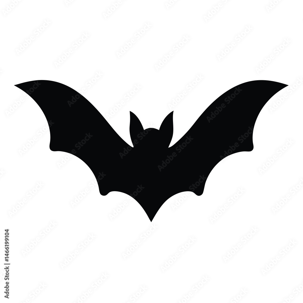 bat vector silhouette icon - , ideal for wildlife, safari, and animal-themed illustrations. bat vector silhouette icon - , ideal for wildlife, safari, and animal-themed illustrations.