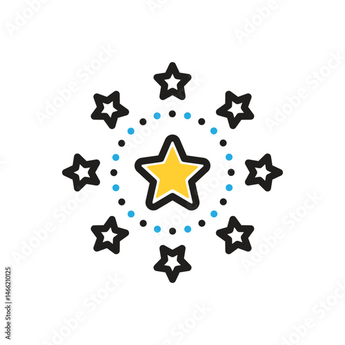 Multi color icon for medium