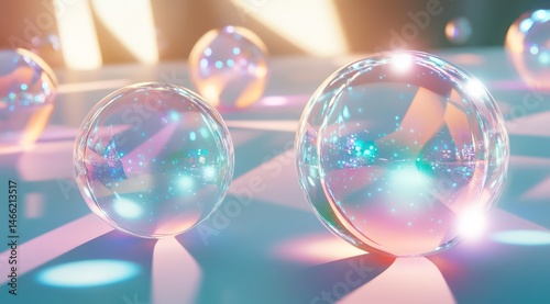 Abstract pastel shapes