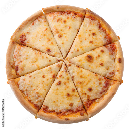 cheese pizza isolation on transparent background