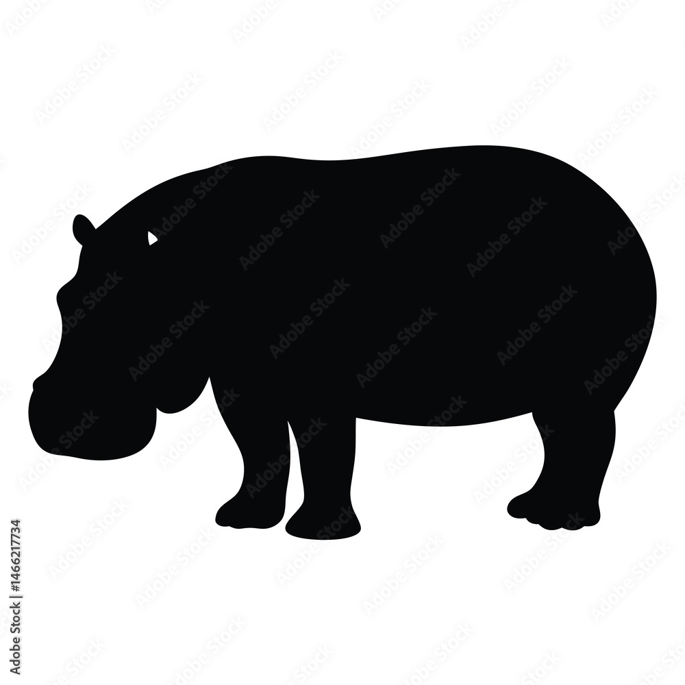 hippo vector silhouette icon - , ideal for wildlife, safari, and animal-themed illustrations. hippo vector silhouette icon - , ideal for wildlife, safari, and animal-themed illustrations.
