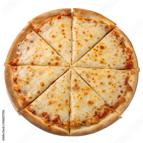 cheese pizza isolation on transparent background