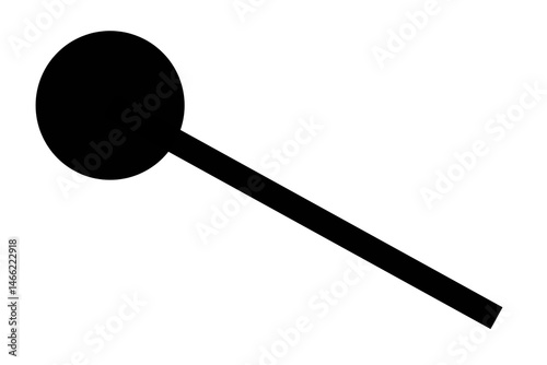 Wallpaper Mural black plastic spoon isolated Torontodigital.ca