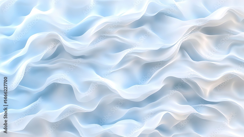 Obraz premium Abstract light blue flowing waves