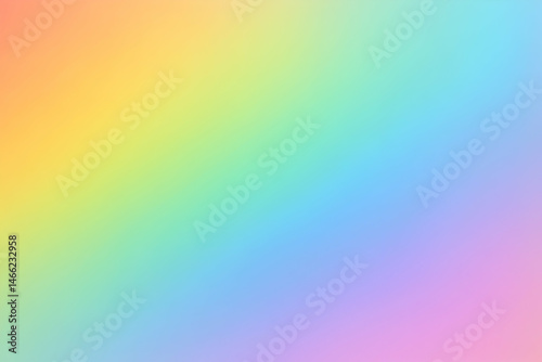 Obraz na płótnie Soft pastel rainbow gradient background. w salonie