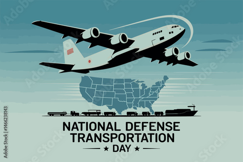 National Defense Transportation Day Air Military Logistics Map USA