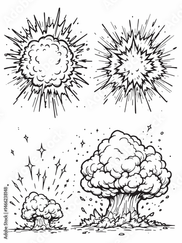 realistic explosion intense blast in vibrant motion.eps