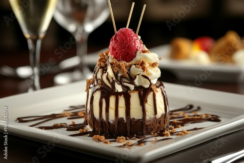 pixel perfect picture of dessert delicious ice cream on the table
