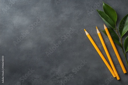 detailed color image of education day arrangement on a table with copy space