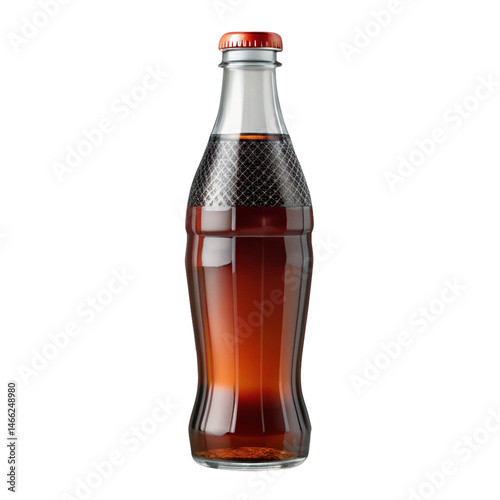Cola without name isolation on transparent background