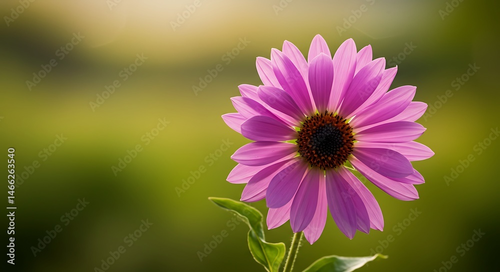 Fototapeta premium Hyper-Detailed Close-Up of Wildflower in Vibrant Natural Setting 