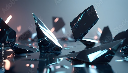 mirror crack background