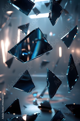 mirror crack background