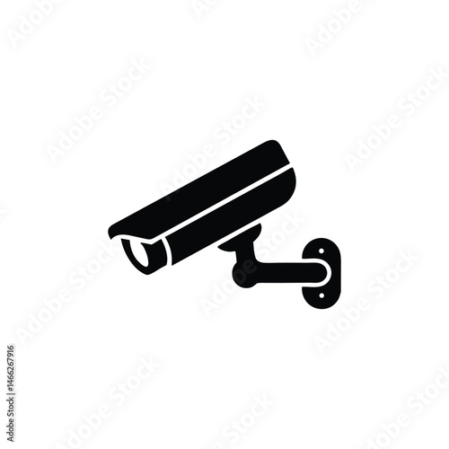 security camera side view silhouette
