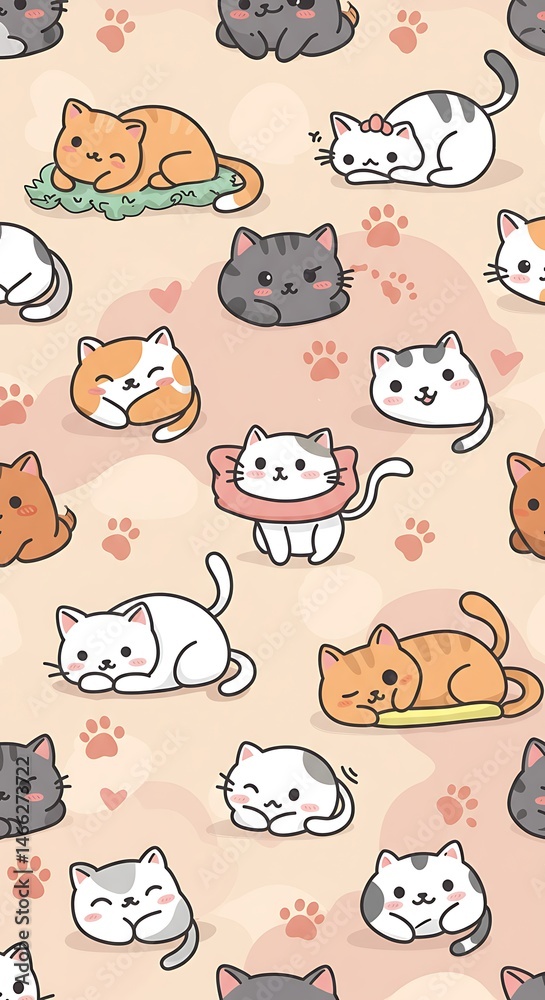 Fototapeta premium Purrfect Harmony