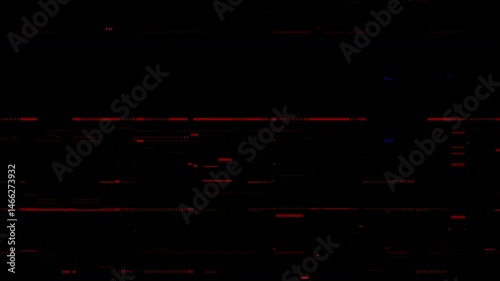 Red static noise on a damaged television screen, suitable for design projects depicting technical issues, glitch art, or media breakdown visuals.