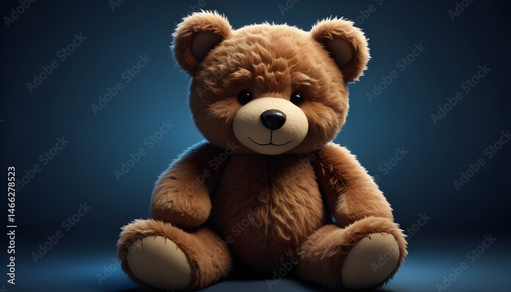 A charming teddy bear portrait, capturing the essence of childhood joy with a comforting, plush design. A charming teddy bear portrait, capturing the essence of childhood joy with a comforting, plush design.