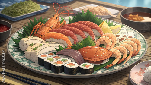 japanese food on a plate