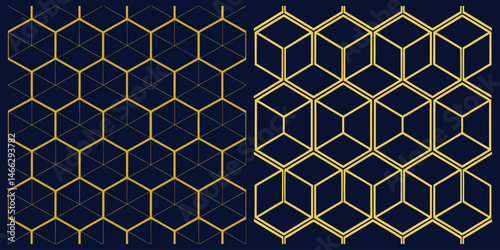 Geometric Honeycomb Cube Structure Design