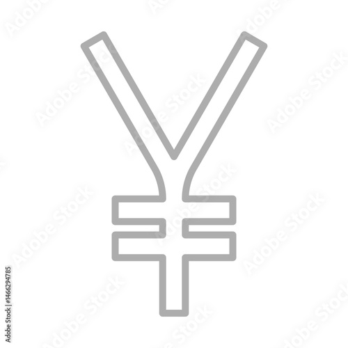 yen sign icon design