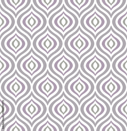 Seamless abstract vector pattern. Geometric leaf shape background.