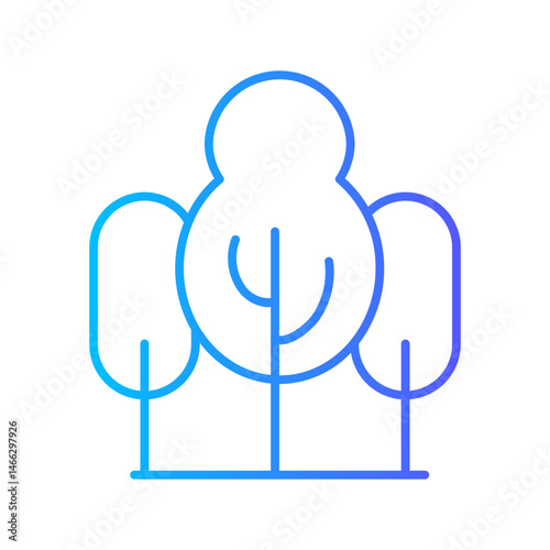 tree gradient icon