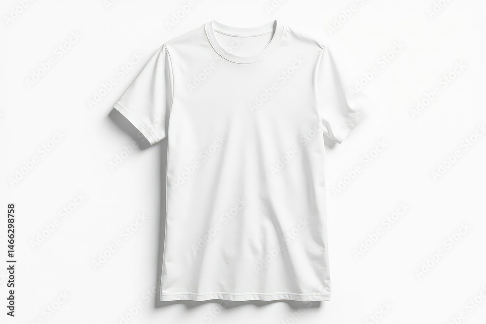 Blank white t-shirt isolated on white background Perfect for mockup, design, or apparel presentations , casual, template Blank white t-shirt isolated on white background Perfect for mockup, design, or apparel presentations , casual, template