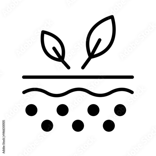 Natural Cosmetic for Skin Icon Illustration