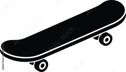 skateboard silhouette vector icon