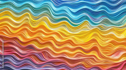 Colorful Abstract Waves with Flowing Patterns and Vibrant Shades