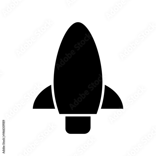 rocket glyph icon