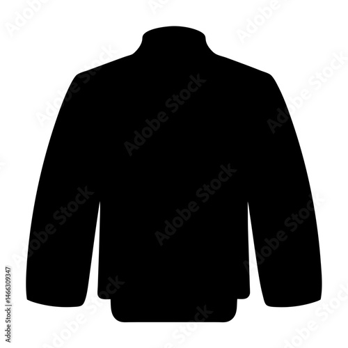 vector illustration of a black shirt