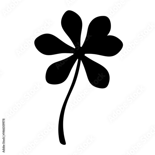 Black and white illustration of anemopsis yerba mansa , flower silhouette vector designs.
